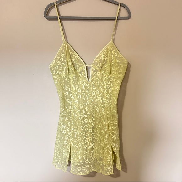 Vintage La Senza Lingerie Belted Robe and Slip dress set Sz L/XL - Picture 2 of 12